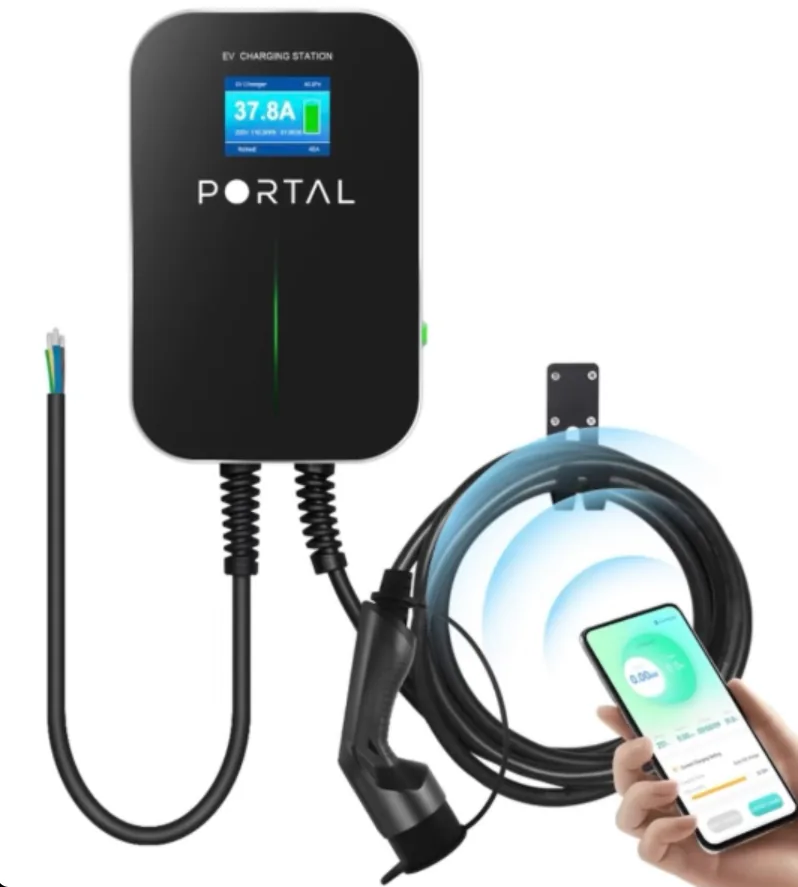Portal EV charging station — connected charger with mobile app integration